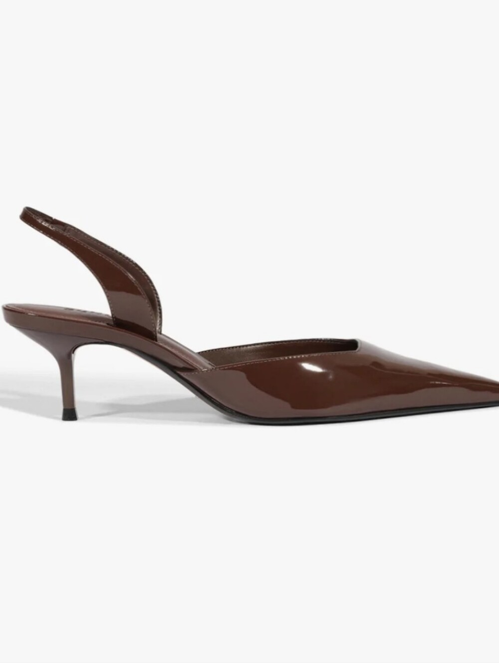 SCHUTZ women’s Patent leather Slingback Pump in Brown size 6. New in box - Picture 2 of 10